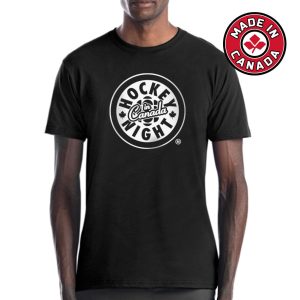Hockey Night in Canada White Logo – Made in Canada T-shirt