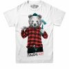 Lumberjack Bear with Beer Unisex T-shirt