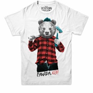 Lumberjack Bear with Beer Unisex T-shirt