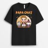 Papa Chat Version Halloween – T Shirt Personnalise Avec Chat Pour Halloween