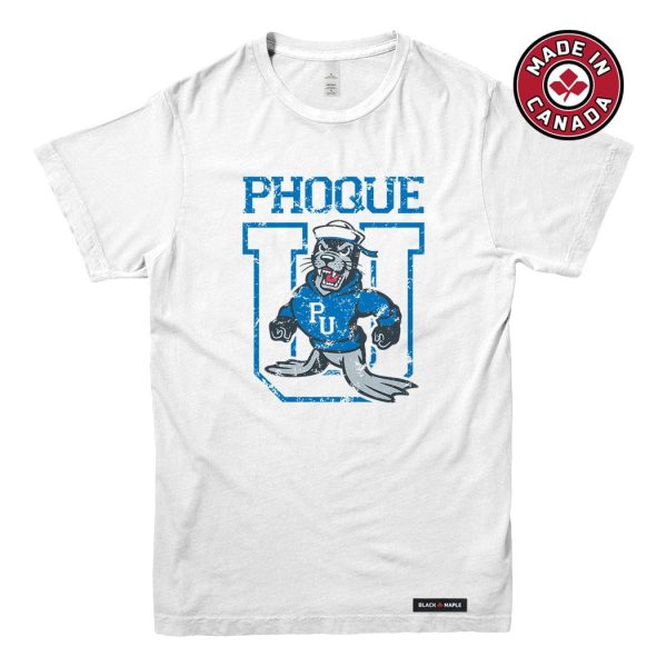 Phoque Universite Mascot Logo T-shirt