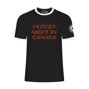 Retro HNIC Neon Sign Ringer T-shirt
