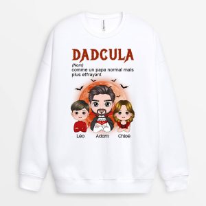 Sweatshirt Dadcula Comme Un Papa Normal Mais Plus Cool Personnalise
