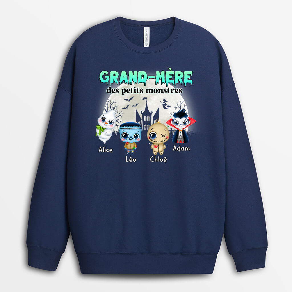 Sweatshirt Grand-Mere Des Petits Monstres Personnalise Sweatshirt Grand-Mere Des Petits Monstres Personnalise