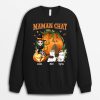 Sweatshirt Maman Chat Deguisement pour Halloween Personnalise