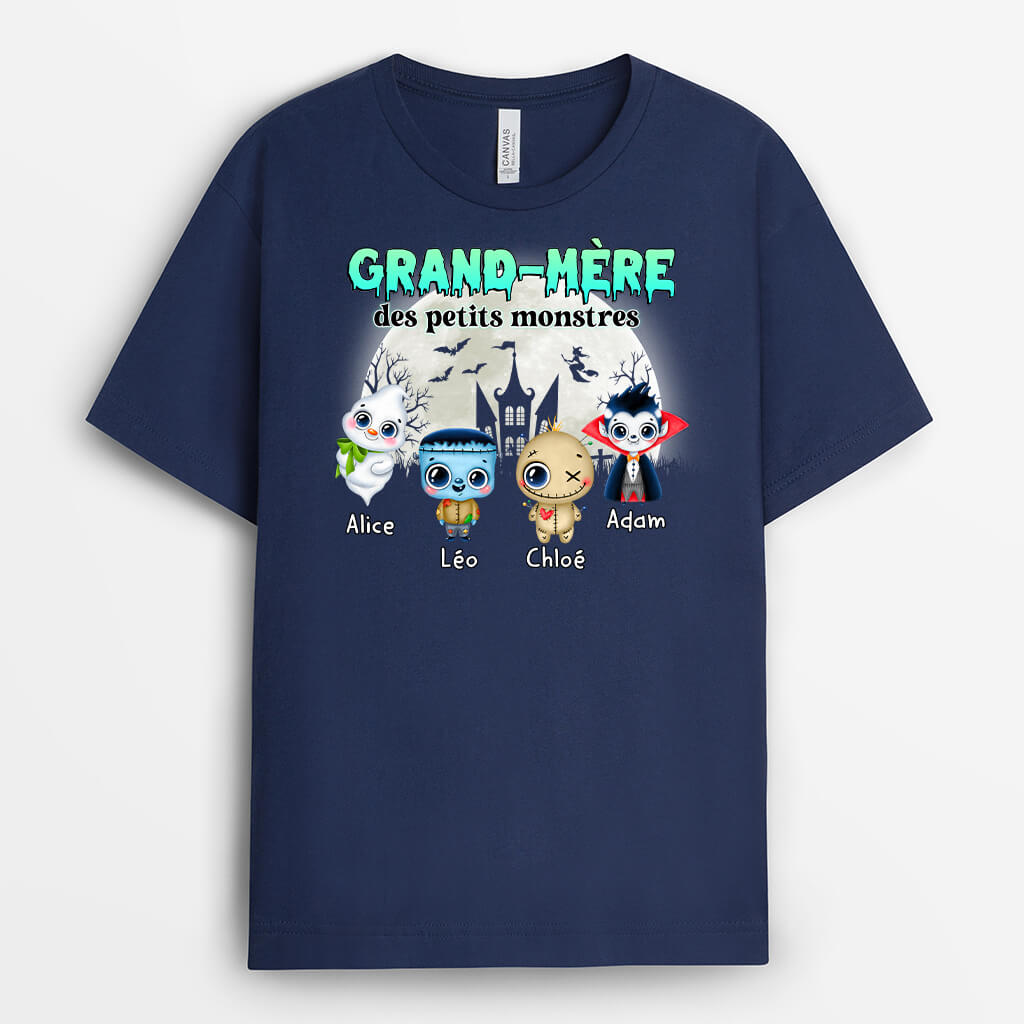 T-shirt Grand-Mere Des Petits Monstres Personnalise T-shirt Grand-Mere Des Petits Monstres Personnalise