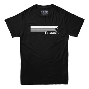 Canada 80s Retro Stripe T-shirt