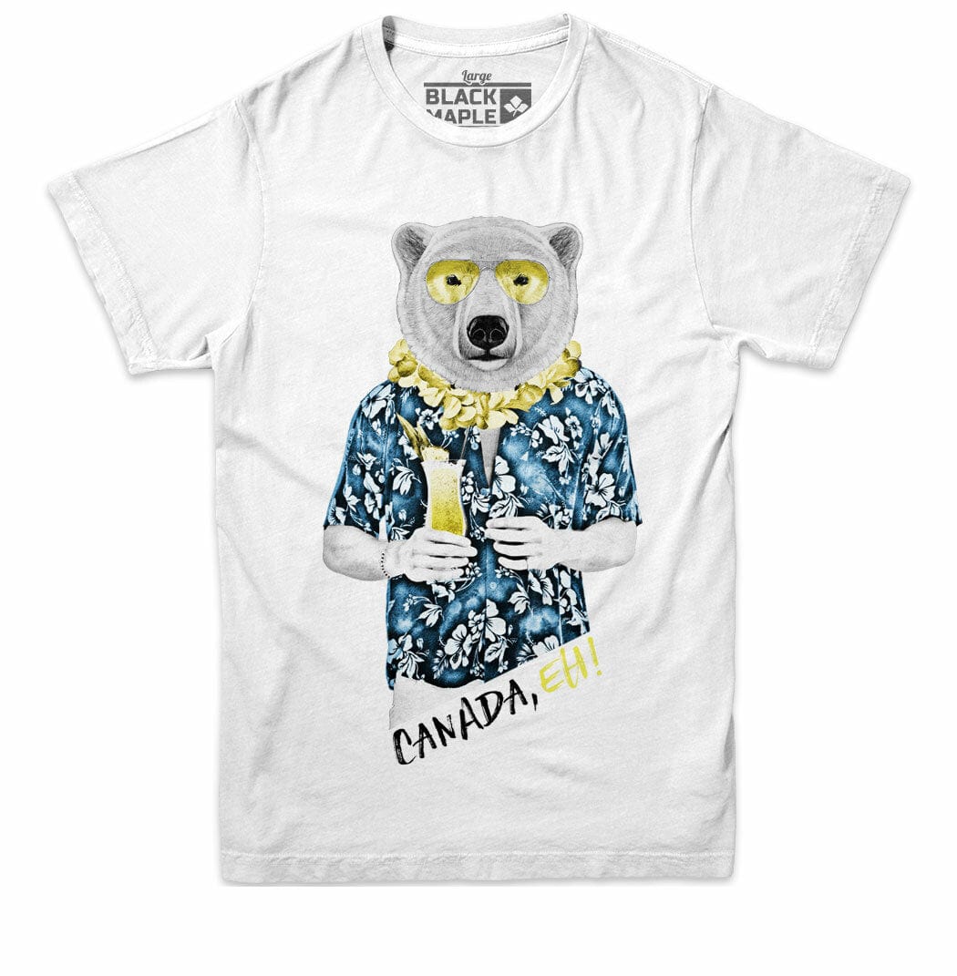 Polar Bear with Daiquiri Mens T-shirt Polar Bear with Daiquiri Mens T-shirt