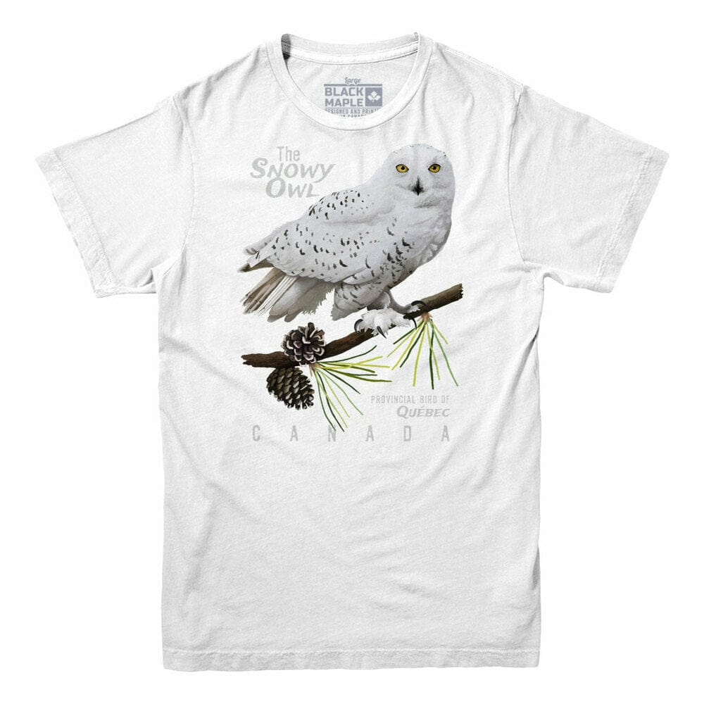 Quebec Snowy Owl Provincial Bird T-shirt Quebec Snowy Owl Provincial Bird T-shirt