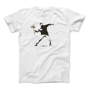 Banksy Flower Thrower Artwork T-Shirt