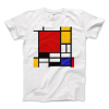 Piet Mondrian – Composition with Red, Yellow, and Blue – 1942 Artwork T-Shirt
